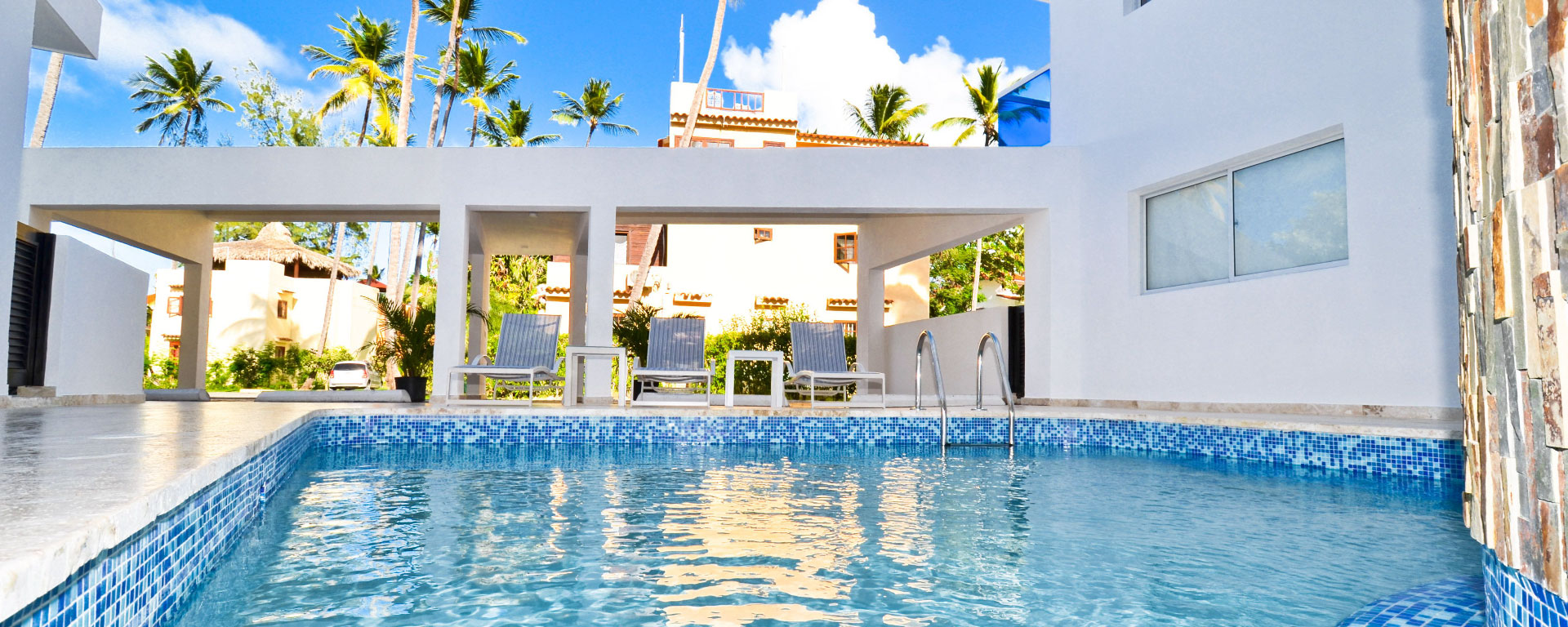 Beautiful beachfront at The Sanctuary